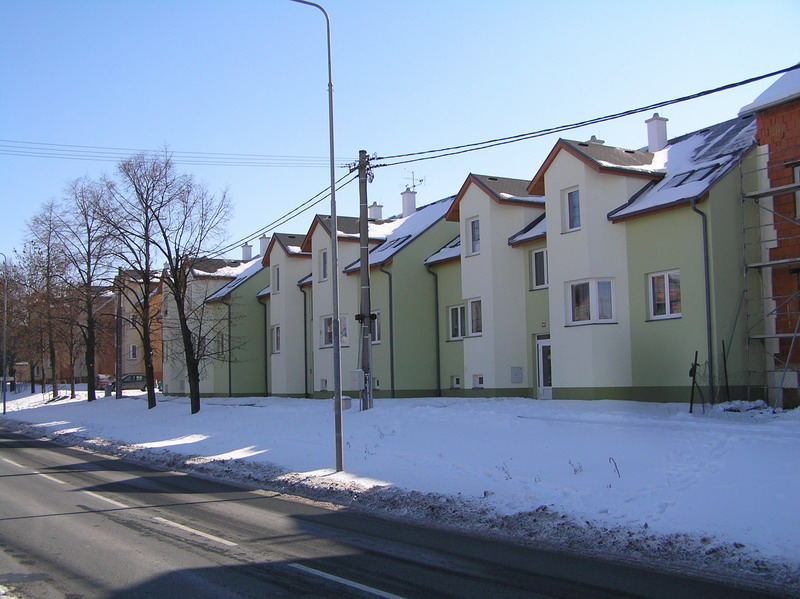 Výstavba bytových domů v Dobřanech